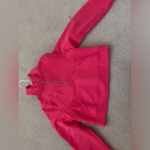 Lululemon pink scuba. XS-S, half zip hood.